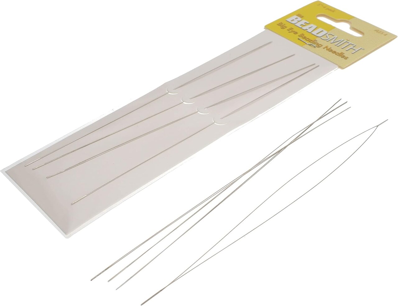 The Beadsmith Big Eye Beading Needles, Sharp Points, Use for General Sewing, Weaving and Embroidery, Very Easy to Thread